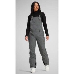 Obermeyer Women's Malta Bib Overalls Charcoal Size 10 MSRP $199